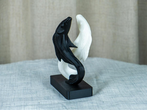 Yin yang koi - yin-yang-koi-skulptur, harmonie