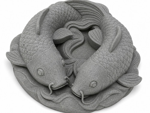 Koi fisch figur - figur, statue