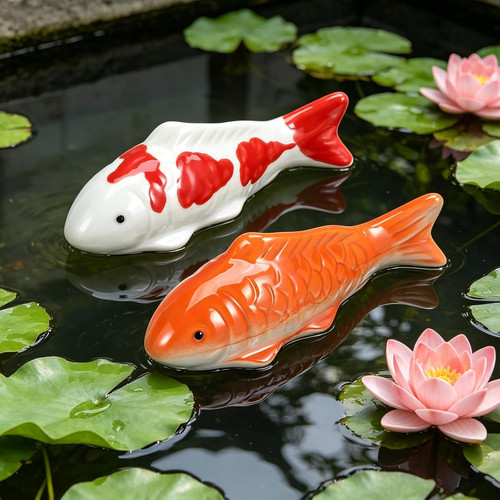 Schwimmende keramikfische für - schwimmende,