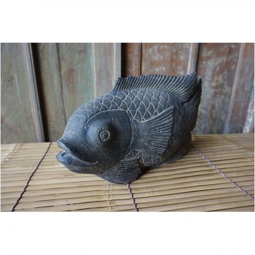 Koi aus steinguss - koi, fisch