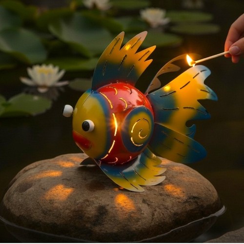 Koi fisch windlicht - fisch,