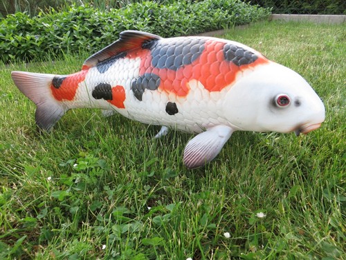 Koi lebensgross dekofigur - lebensgross,