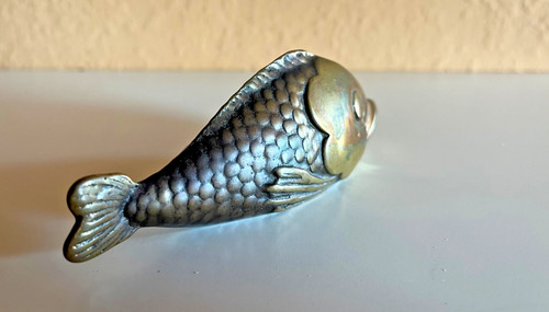 Karpfen koi figur - karpfen, messing