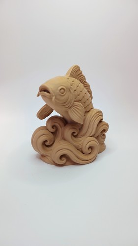 Springender koi über - koi,