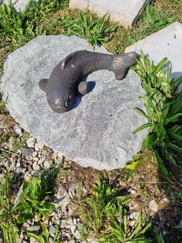 Gartenfigur koi klein - gartenfigur,